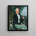 Porträt des preußischen Staatsmannes, Prinz Karl August von Hardenberg (1750-1822), im Park seines Tempelhof-Guts, bei Berlin - Daniel Caffé — gerahmtes Bild an der Wand