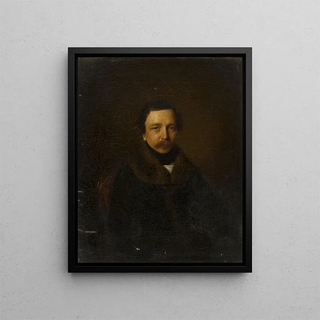 Daniel Gevril - Portrait of a man in a coat with a fur collar.webp