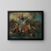 Marie mit dem Kind und Heiligen, die auf Wolken thronen - Daniel Gran — gerahmtes Bild an der Wand