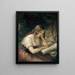 Studie in einem Wald - Daniel Huntington — gerahmtes Bild an der Wand