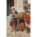 Reproduktion des Gemäldes Vendeurs de rue orientaux - Daniel Israel