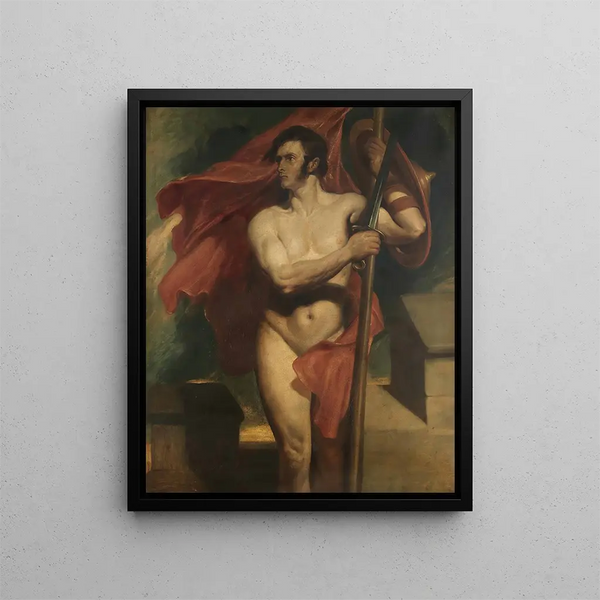 Der Träger des Standards - Daniel Maclise — gerahmtes Bild an der Wand