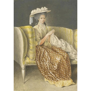 Daniel Nikolaus Chodowiecki - Portrait Of A Lady Sewing.webp