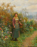 Eine Pause in einem Moment - Daniel Ridgway Knight — Ansicht des Kunstwerks