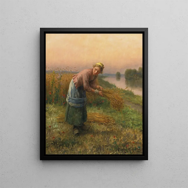 Der Sammler - Daniel Ridgway Knight — gerahmtes Bild an der Wand