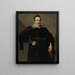 Portrait eines Adligen aus Mantua - Daniel van den Dyck — gerahmtes Bild an der Wand