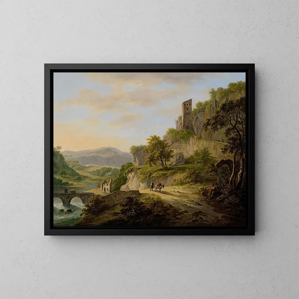 Vue de Civita Castellana - Daniël Dupré — gerahmtes Bild an der Wand
