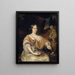 Sara Pottey 1651-1705 Ehefrau von Johan van Bochoven - Daniël Haringh — gerahmtes Bild an der Wand