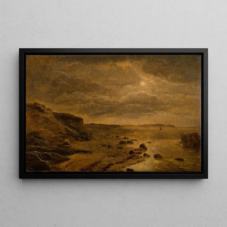 Dankvart Dreyer - Moonlight The west coast of Jutland at Bovbjerg.webp