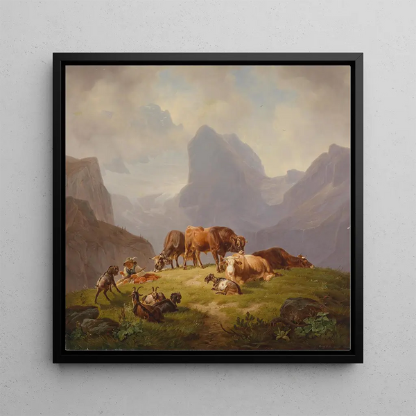 Dans l'alpage - Friedrich Voltz