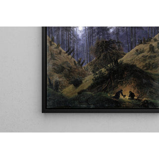 Dans la forêt au clair de lune - Caspar David Friedrich | Reproduction Tableau Décoration murale affiche copie