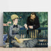 Reproduktion des Gemäldes In dem Gewächshaus - Édouard Manet