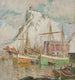 Im Hafen von Svolvaer, Studie der Lofoten - Anna Boberg — Ansicht des Kunstwerks