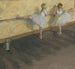 Tänzer beim Üben an der Stange - Edgar Degas — Ansicht des Kunstwerks