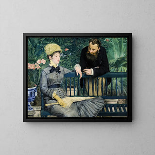Im Gewächshaus - Edouard Manet | Kunstdruck Gemälde Wanddekoration Plakat Kopie