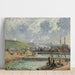 Reproduktion des Gemäldes Darse de Pêche et Bassin Duquesne, Dieppe - Camille Pissarro