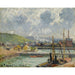 Reproduktion des Gemäldes Darse de Pêche et Bassin Duquesne, Dieppe - Camille Pissarro