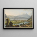 Unterseen und Interlaken - David Alois Schmid — gerahmtes Bild an der Wand
