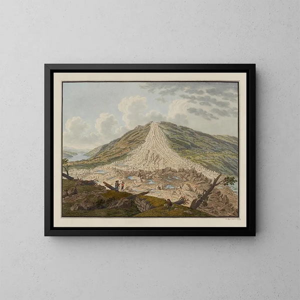 Ansicht des Spitzebühl-Berges im Kanton Schwyz - David Alois Schmid — gerahmtes Bild an der Wand