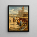 Ein Markt in Kairo - David Bates — gerahmtes Bild an der Wand