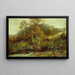 Szene eines Flusses im Herbst, der Bach - David Bates — gerahmtes Bild an der Wand
