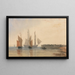 Eingang des Hafens von Calais - David Cox — gerahmtes Bild an der Wand