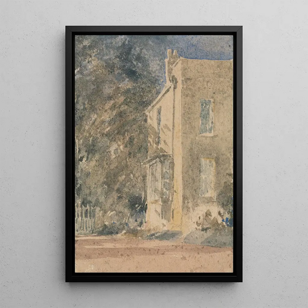 Haus von Greenfield - David Cox — gerahmtes Bild an der Wand