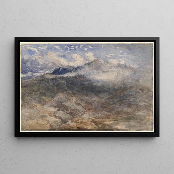 Hochgebirge Cader Idris - David Cox — gerahmtes Bild an der Wand