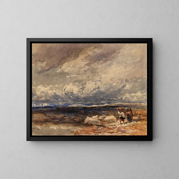 auf Carrington Moss - David Cox — gerahmtes Bild an der Wand