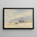 Sur la Medway - David Cox — gerahmtes Bild an der Wand