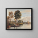 auf der Themse - David Cox — gerahmtes Bild an der Wand