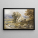 Moulin à eau, nord du Pays de Galles - David Cox — gerahmtes Bild an der Wand
