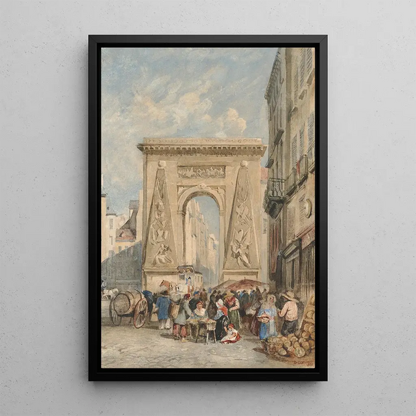 Reproduktion des Gemäldes Porte Saint-Denis Paris - David Cox
