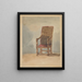 Studie eines alten Sessels - David Cox — gerahmtes Bild an der Wand