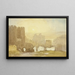 Sonnenaufgang über dem Schloss Conway - David Cox — gerahmtes Bild an der Wand
