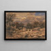 Der Lachsfalle - David Cox — gerahmtes Bild an der Wand
