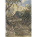 Garten Treppe in Haddon Hall Derbyshire - David Cox — Ansicht des Kunstwerks