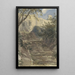 Garten Treppe in Haddon Hall Derbyshire - David Cox — gerahmtes Bild an der Wand