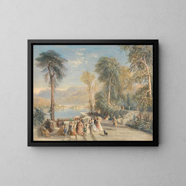 Windermere pendant la régate - David Cox — gerahmtes Bild an der Wand