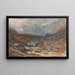 Gebirgsbach im walisischen Land - David Cox Jr. — gerahmtes Bild an der Wand