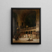 Innenansicht von San Marco in Venedig - David Dalhoff Neal — gerahmtes Bild an der Wand