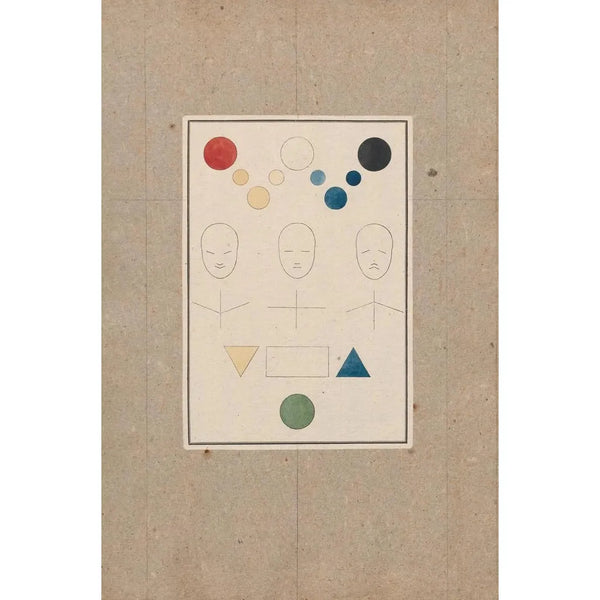 Planche I de l'Essai Signes Sensibles - David Humbert de Superville — gerahmtes Bild an der Wand