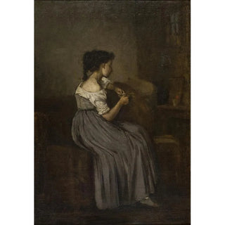 David Jacobsen - Study of a Seated Girl.webp