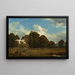 Eine Farm am Fluss Genesee - David Johnson — gerahmtes Bild an der Wand