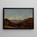 Landschaft mit Bergen - David Johnson — gerahmtes Bild an der Wand