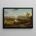 Ansicht von New Windsor, Hudson-Fluss - David Johnson — gerahmtes Bild an der Wand