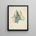 Abstraktion basierend auf Sails VII - David Kakabadze — gerahmtes Bild an der Wand