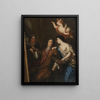 David Klcker Ehrenstrahl - Selfportrait with Allegories.webp