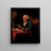 Benjamin Franklin - David Martin — gerahmtes Bild an der Wand