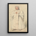 Une Dame de Picpus - David Roberts — gerahmtes Bild an der Wand